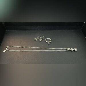 Pandora Silver and Pearl Jewelry Set